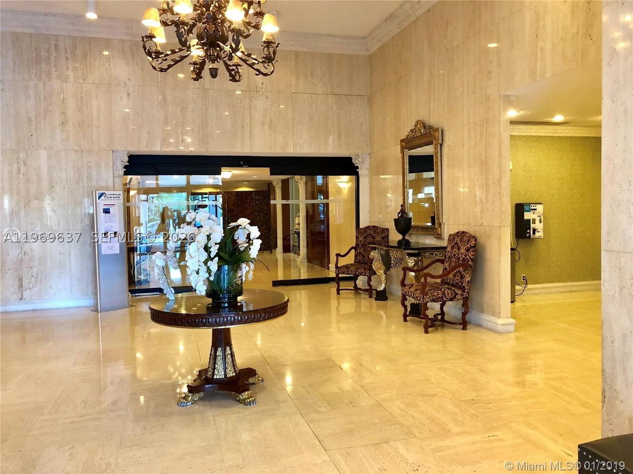 Real estate property located at 2500 PARKVIEW DR #2407, Broward, Olympus Condo, Hallandale Beach, FL