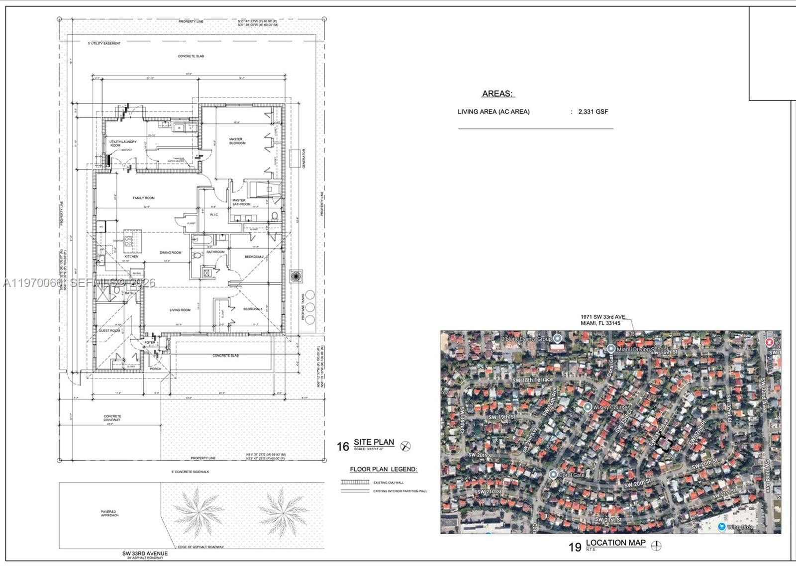 Real estate property located at 1971 33rd Ave, Miami-dade, Coral Gate Sec B, Miami, FL