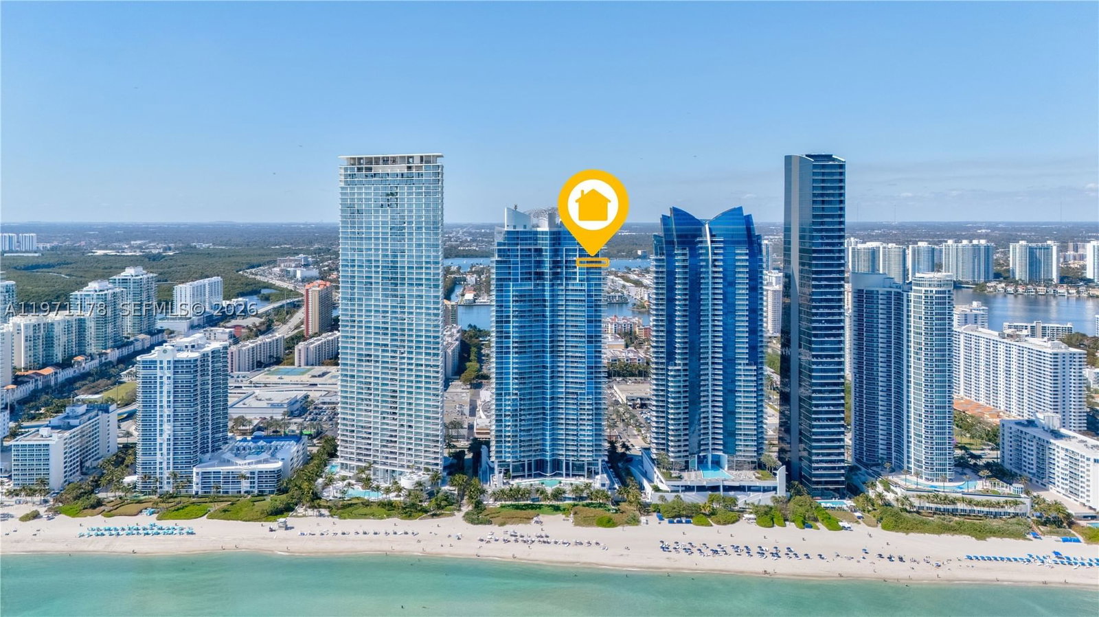 Real estate property located at 17001 Collins Ave #4608, Miami-dade, Jade Beach Condo, Sunny Isles Beach, FL