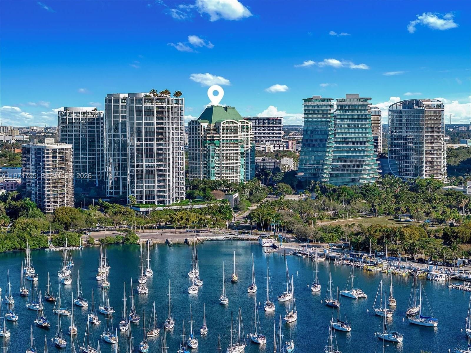Real estate property located at 3400 27th Ave #1601, Miami-dade, The Tower Residences Cond, Miami, FL