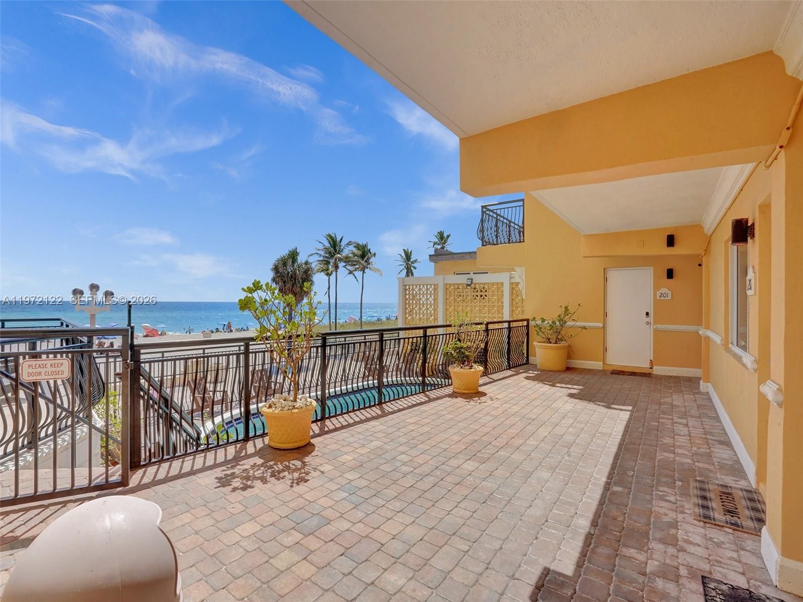 Real estate property located at 1815 Surf Rd #202, Broward, La Playa Condominium, Hollywood, FL