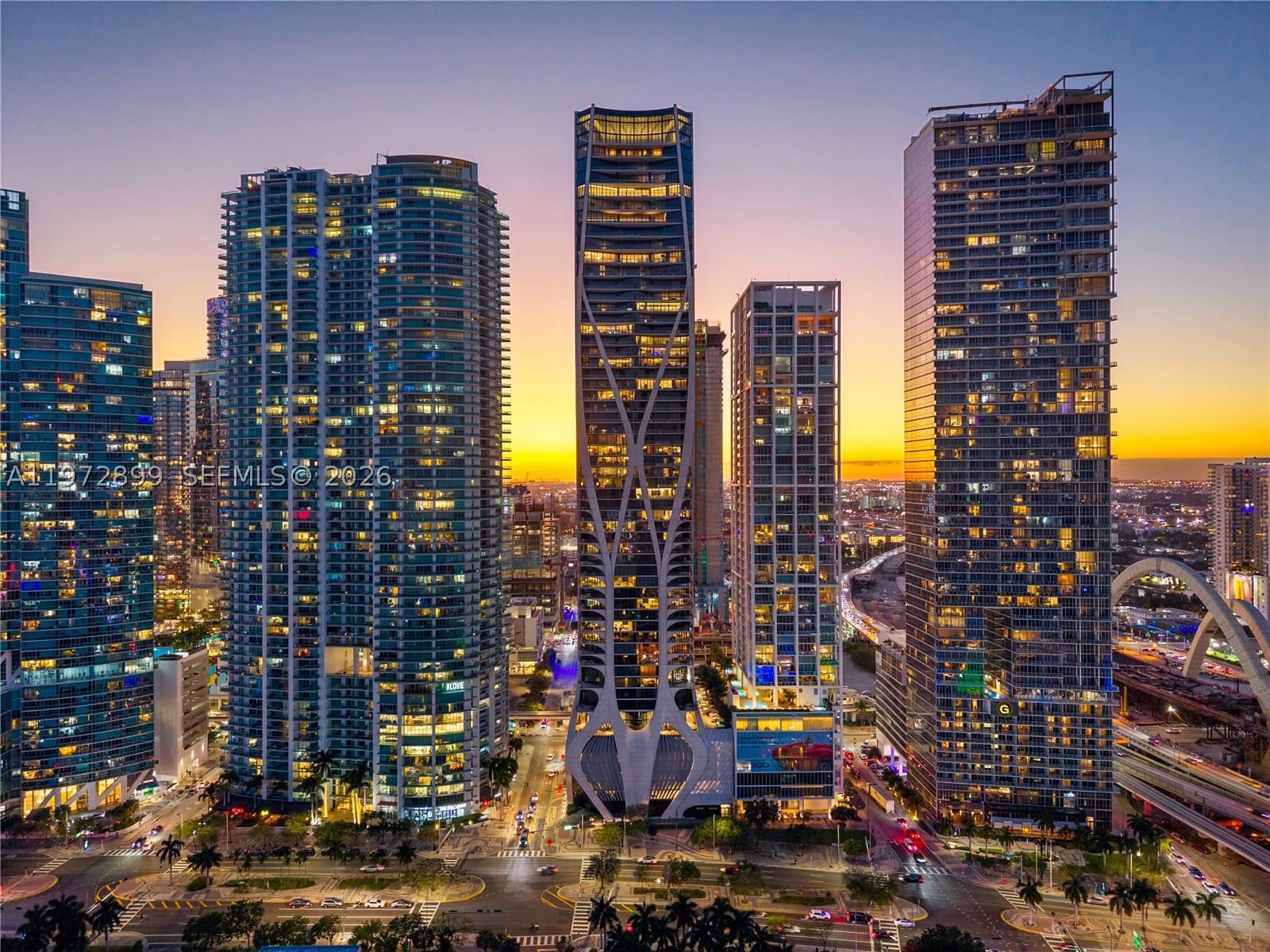 Real estate property located at 1000 Biscayne Blvd #3201, Miami-dade, One Thousand Museum Condo, Miami, FL