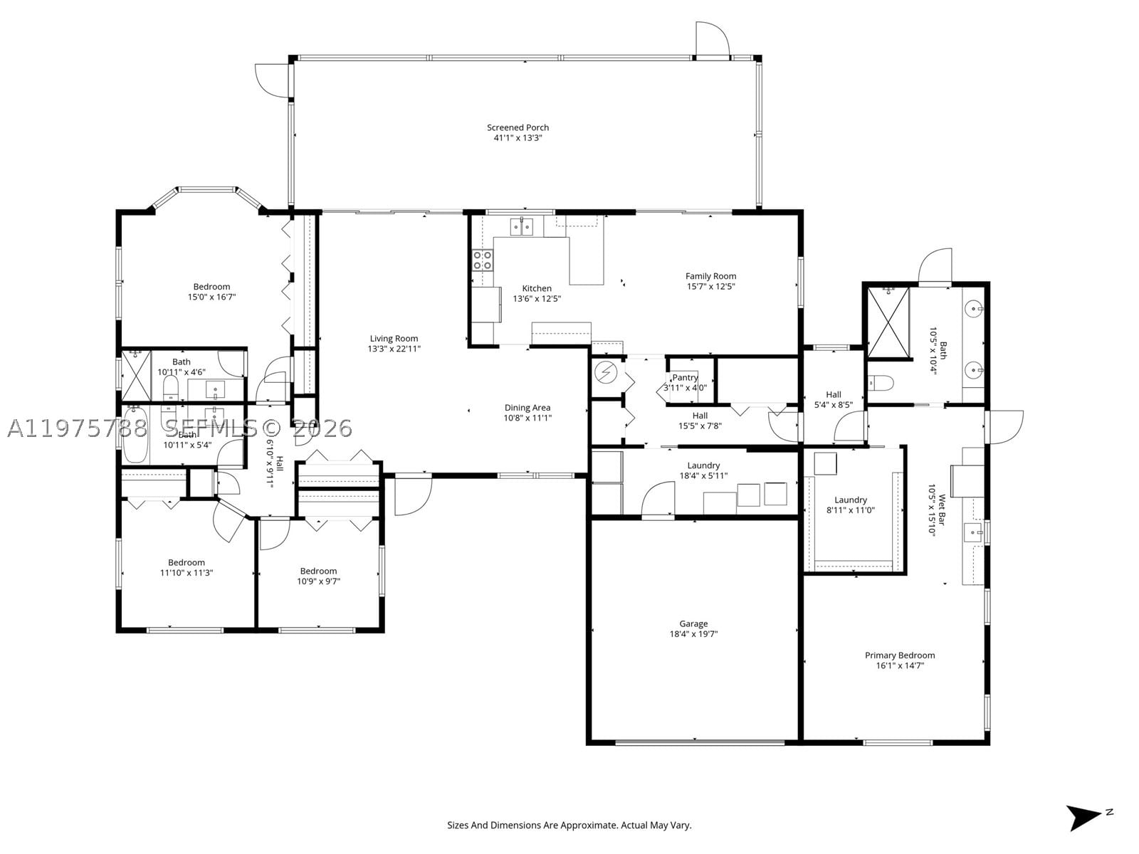 Real estate property located at 13022 113th Pl, Miami-dade, Pine Shore Sec 3, Miami, FL