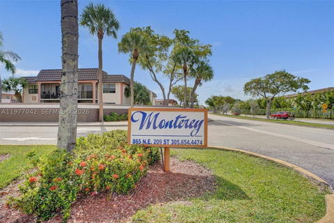 Real estate property located at 871 207 LN #203-15, Miami-dade, Monterey Two Condo, Miami, FL