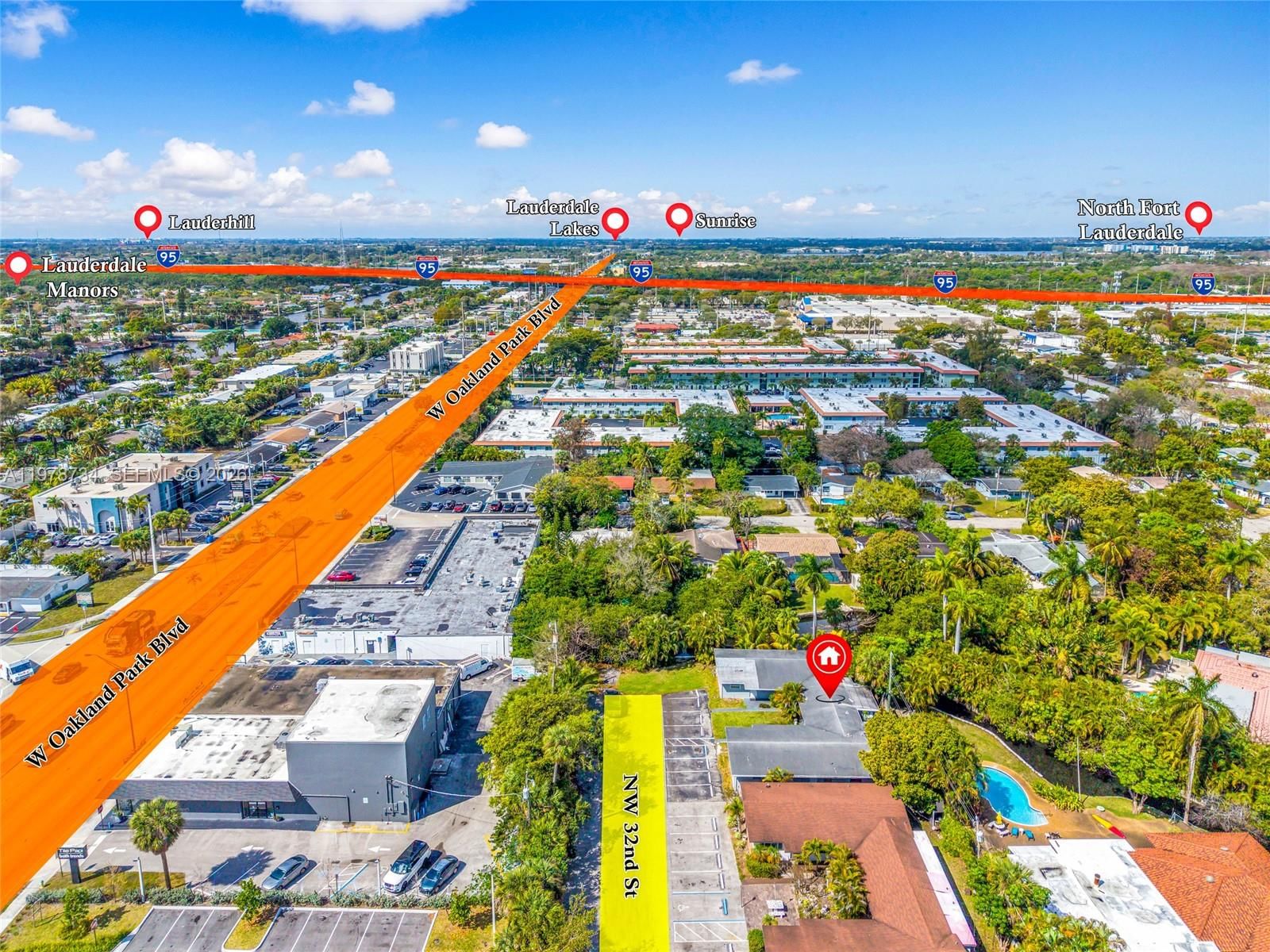 Real estate property located at 355 32nd St, Broward, Boulevard Villas, Oakland Park, FL
