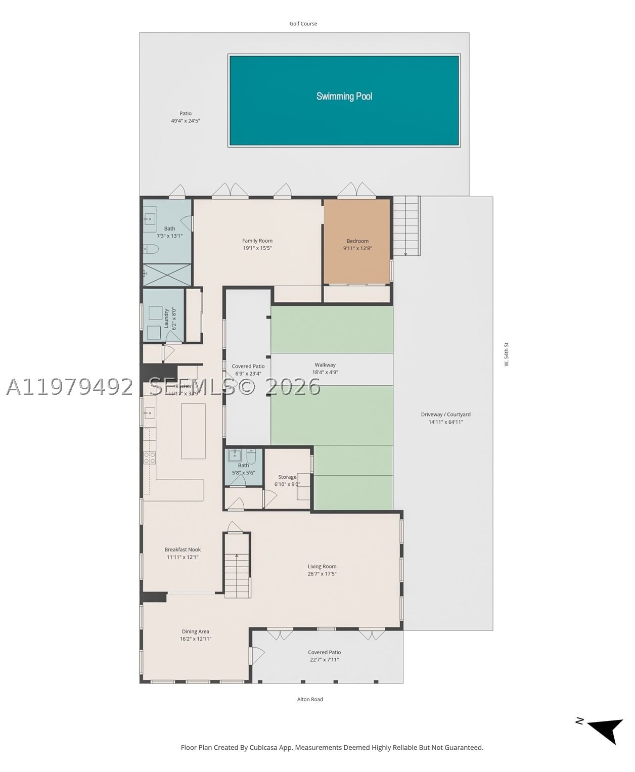 Real estate property located at 707 54th St, Miami-dade, La Gorce Golf Sub, Miami Beach, FL