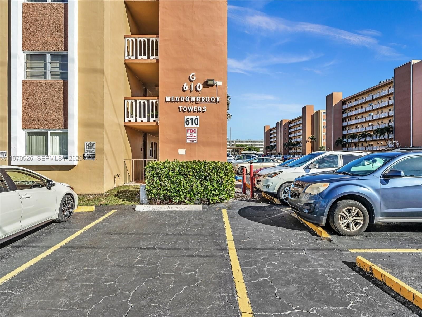 Real estate property located at 610 12th Ave #203, Broward, Meadowbrook Towers Condo, Hallandale Beach, FL
