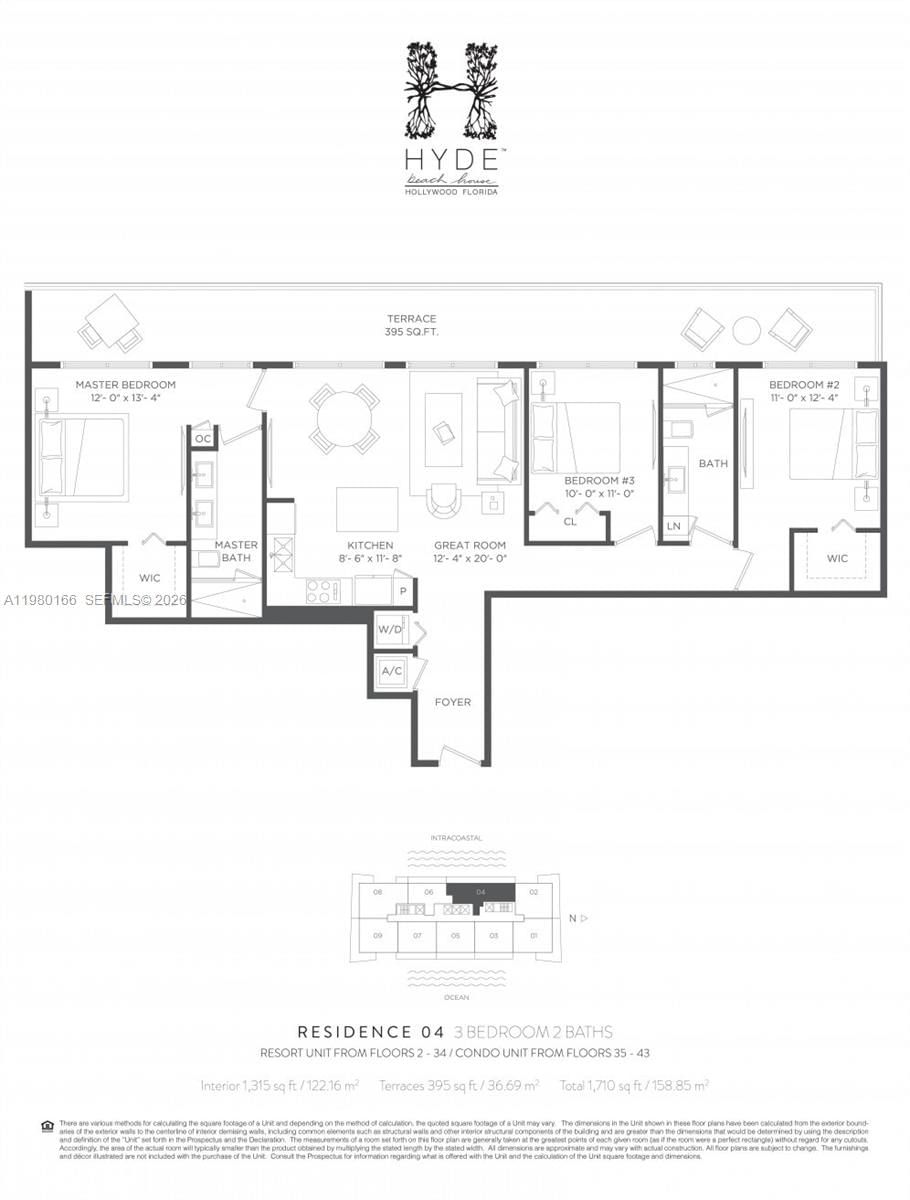 Real estate property located at 4010 Ocean Dr R2804, Broward, Hyde, Hollywood, FL