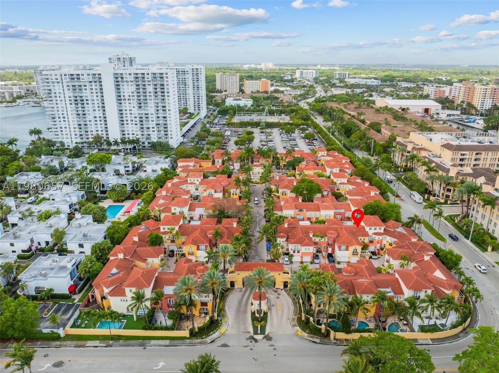 Real estate property located at 18450 30th place, Miami-dade, Aventura Bay Townhomes Co, Aventura, FL