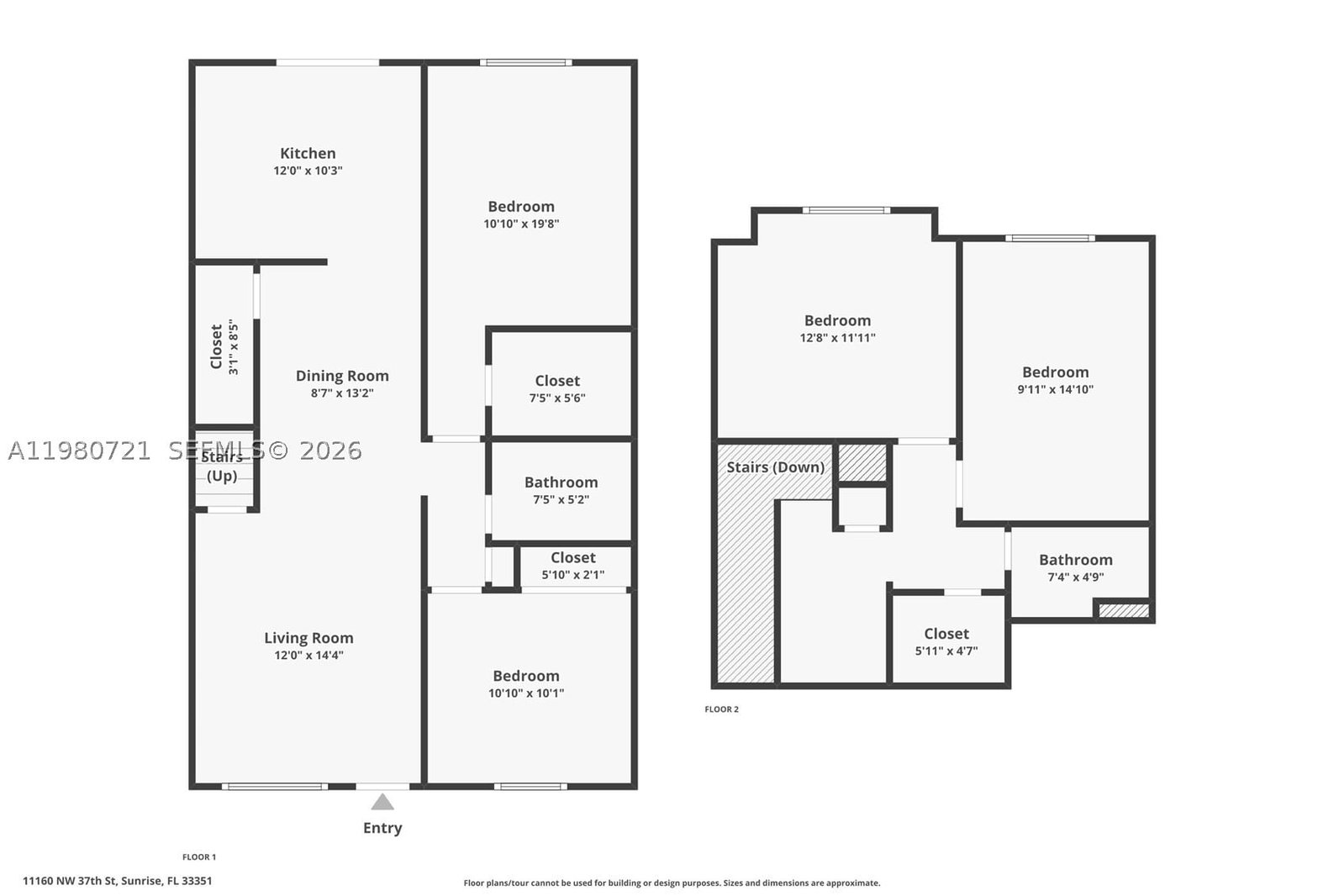 Real estate property located at 11160 37th St, Broward, Welleby Nw Quadrant, Sunrise, FL