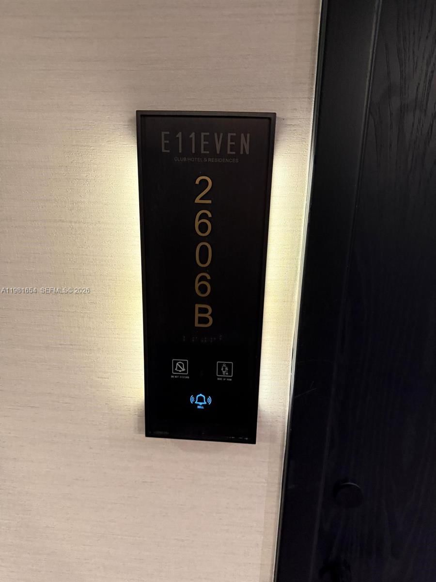 Real estate property located at 20 11th St #2606B, Miami-dade, Eleven Hotel And Residence, Miami, FL
