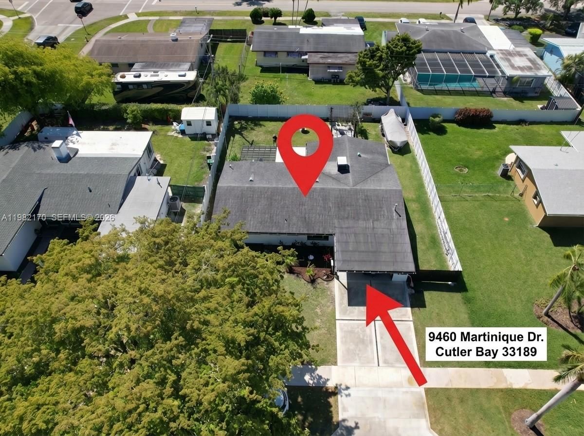 Real estate property located at 9460 Martinique Dr, Miami-dade, Cutler Ridge Sec 3, Cutler Bay, FL