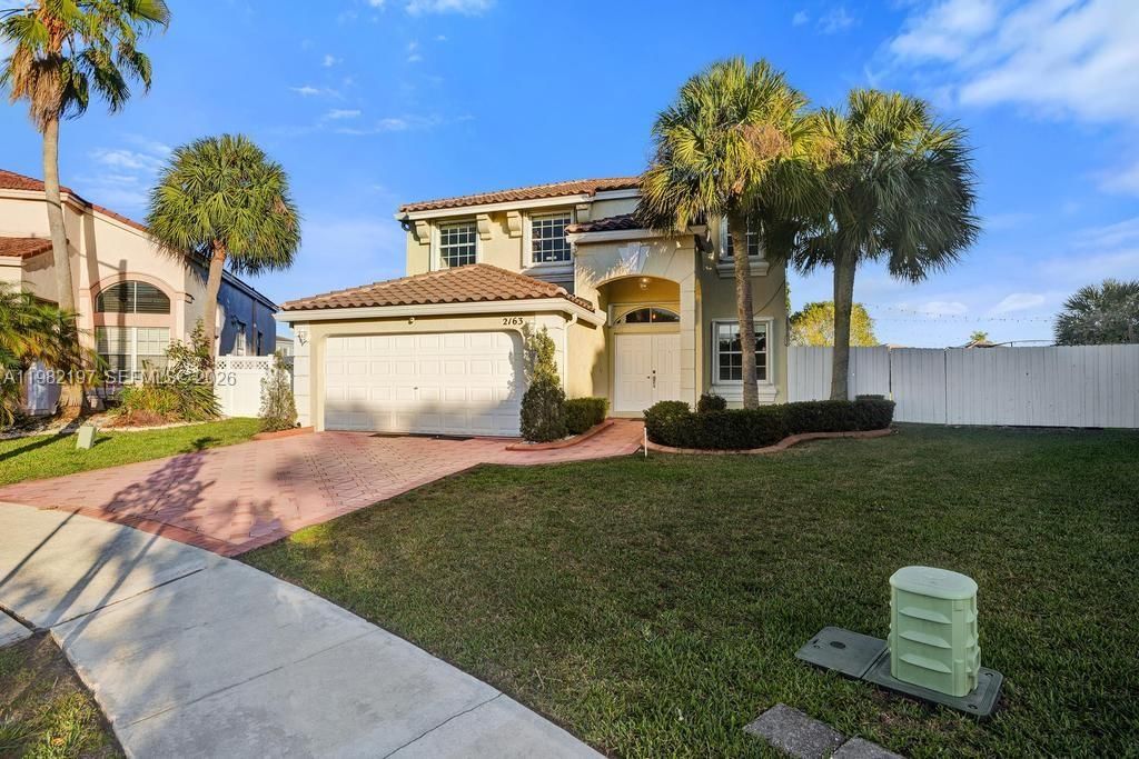 Real estate property located at 2163 157th Ln, Broward, Towngate, Pembroke Pines, FL