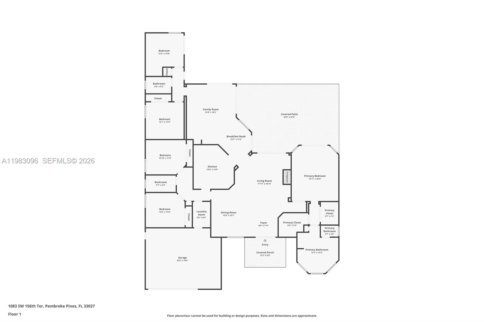 Real estate property located at 1083 156th Ter, Broward, Grand Palms, Pembroke Pines, FL