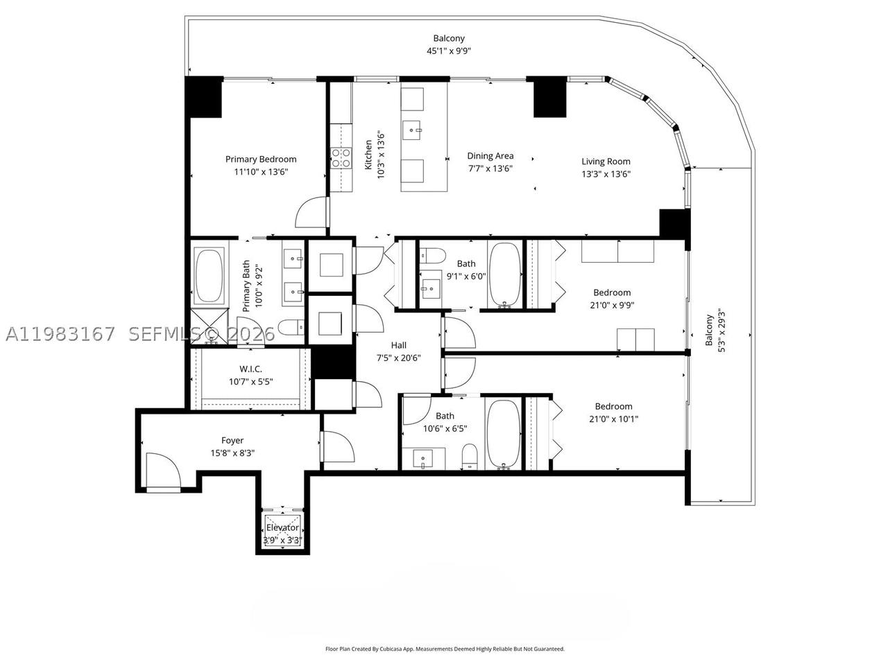 Real estate property located at 801 Miami Ave #4509, Miami-dade, 801 Sma Residences Condo, Miami, FL
