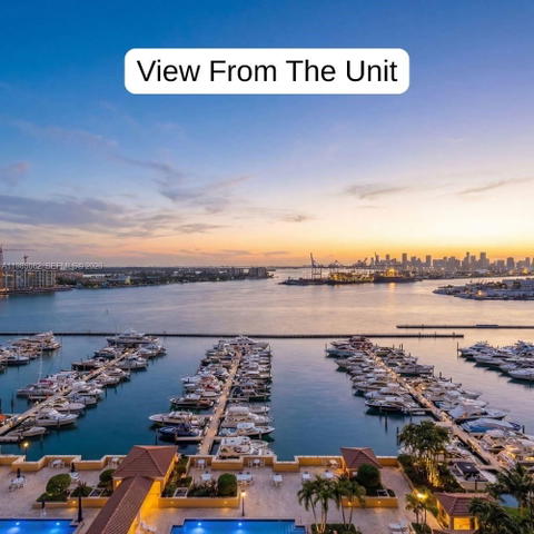 Real estate property located at 90 Alton Rd #1810, Miami-dade, Yacht Club At Portofino C, Miami Beach, FL