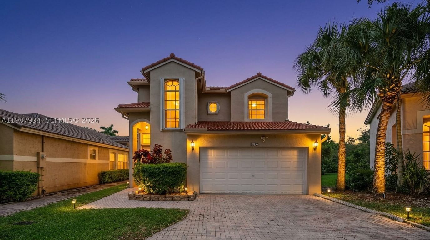 Real estate property located at 1282 171st Ter, Broward, Lakes Of Western Pines Re, Pembroke Pines, FL