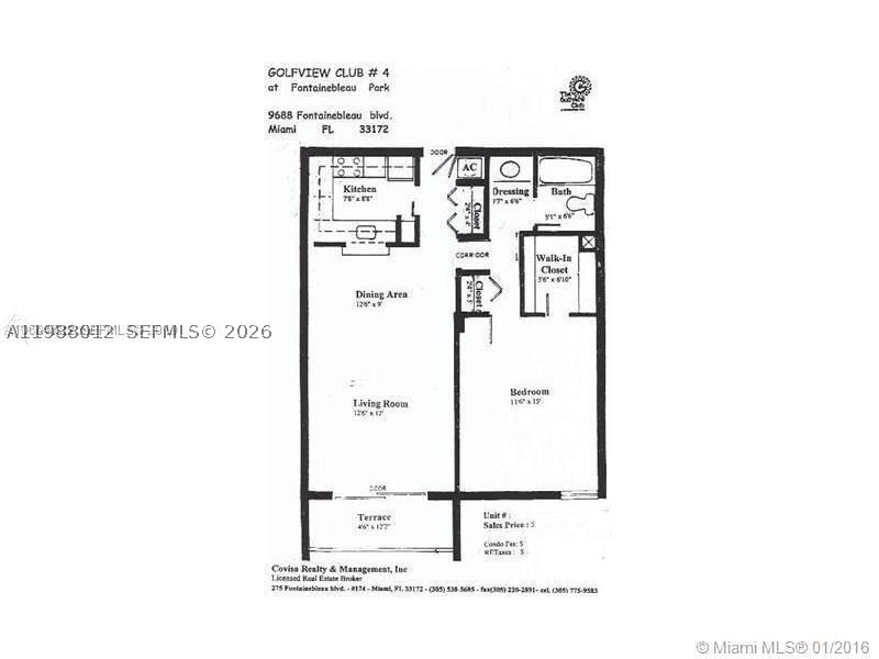 Real estate property located at 9688 Fontainebleau Blvd #205, Miami-dade, Golfview Cl Fontainbl Pk, Miami, FL