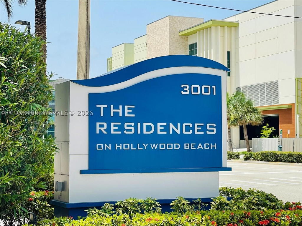 Real estate property located at 3001 Ocean Dr #101, Broward, Residences On Hollywood B, Hollywood, FL
