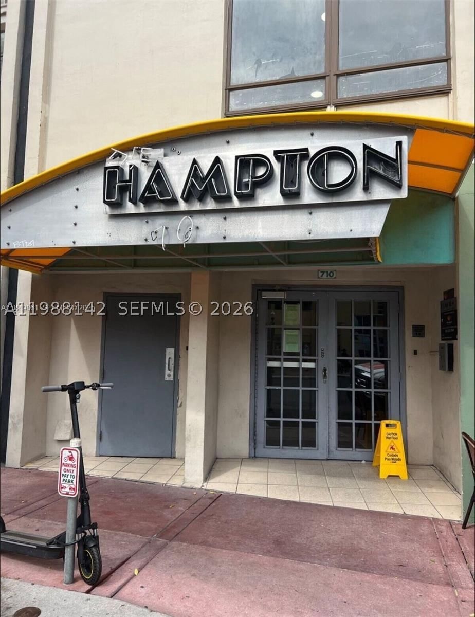 Real estate property located at 710 Washington Ave #209, Miami-dade, Hampton On Washington Av, Miami Beach, FL