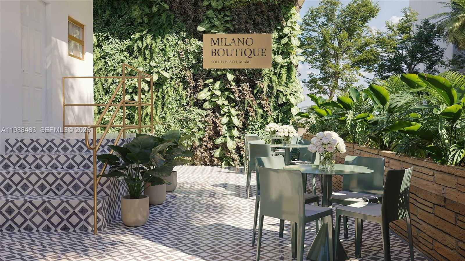 Real estate property located at 829 4th St #1, Miami-dade, Milano Boutique Condo, Miami Beach, FL