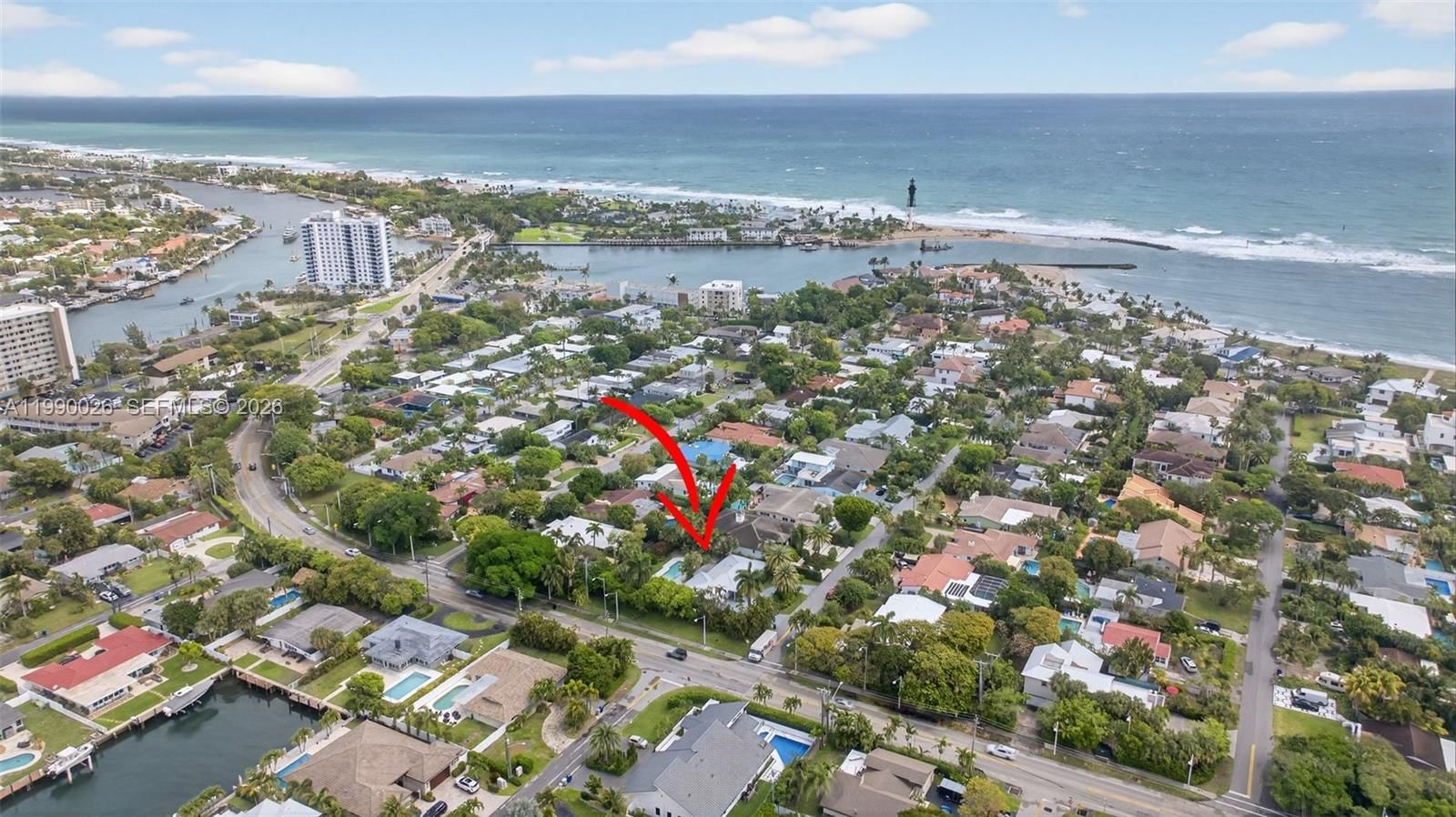 Real estate property located at 3401 Beacon St, Broward, Hillsboro Shores Sec, Pompano Beach, FL