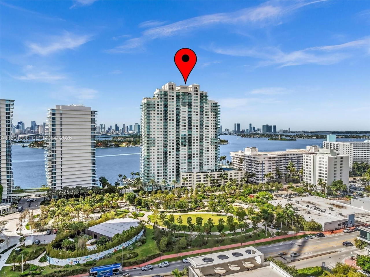 Real estate property located at 650 West Ave #1605, Miami-dade, The Floridian Condo, Miami Beach, FL