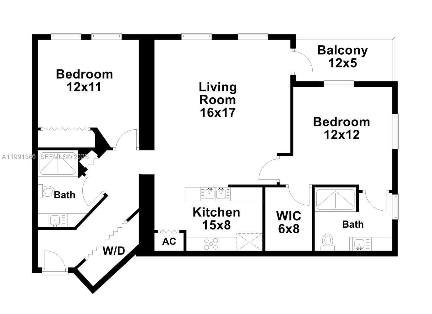 Real estate property located at 7350 89th St #1511S, Miami-dade, Toscano Condo, Miami, FL