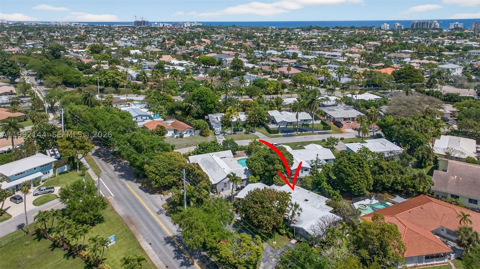 Real estate property located at 3900 22nd Ave, Broward, Venetian Isles 2nd Sec, Lighthouse Point, FL