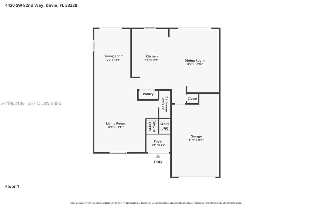 Real estate property located at 4420 82nd Way, Broward, Orange Drive-pine Island, Davie, FL