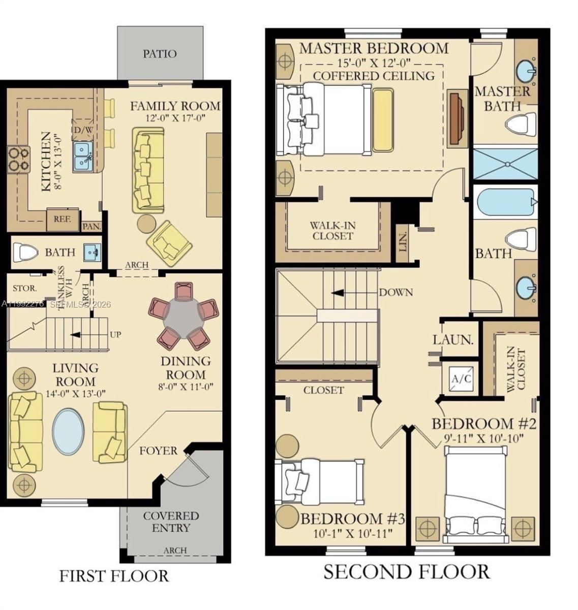 Real estate property located at 10487 34th Ct, Miami-dade, Aquabella Section Two, Hialeah, FL