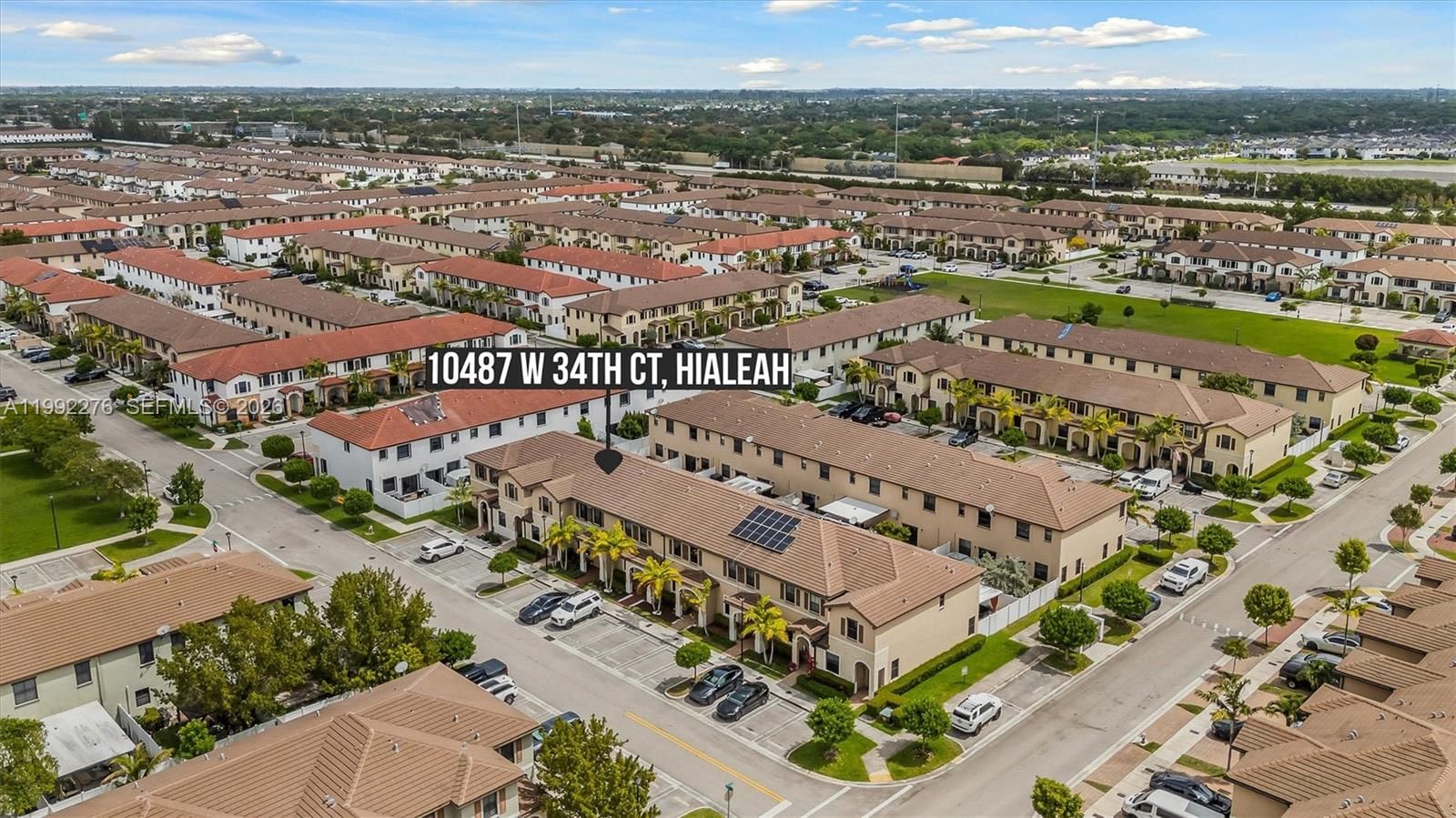 Real estate property located at 10487 34th Ct, Miami-dade, Aquabella Section Two, Hialeah, FL