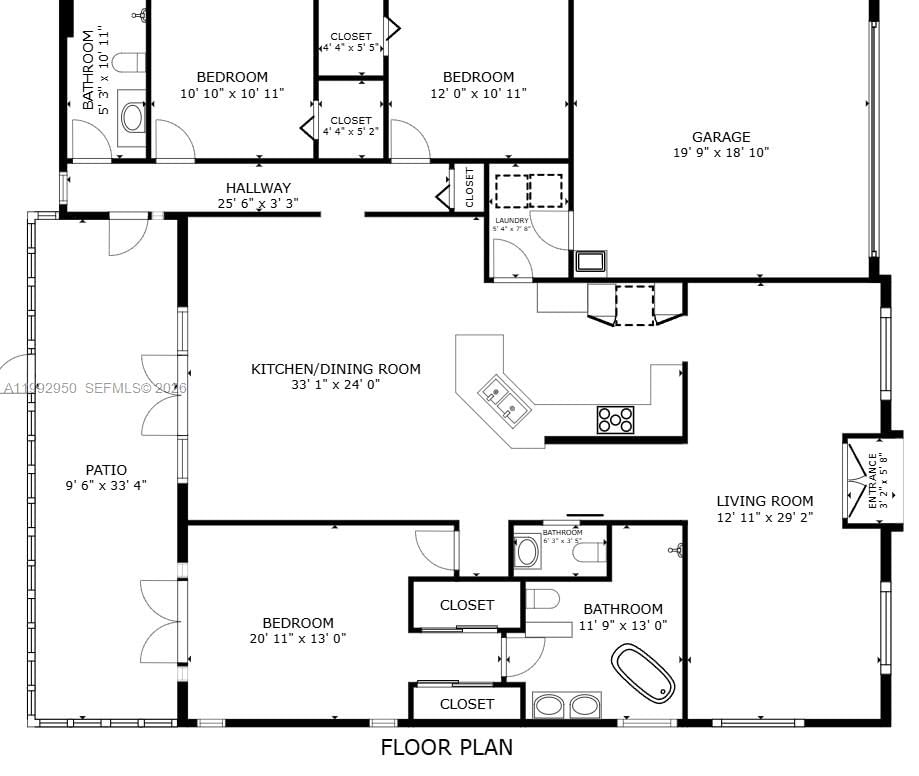 Real estate property located at 1154 183rd Ter, Broward, Silver Lakes At Pembroke, Pembroke Pines, FL