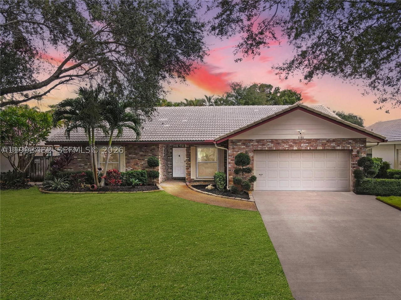 Real estate property located at 7101 40th St, Broward, The Crossings, Coral Springs, FL