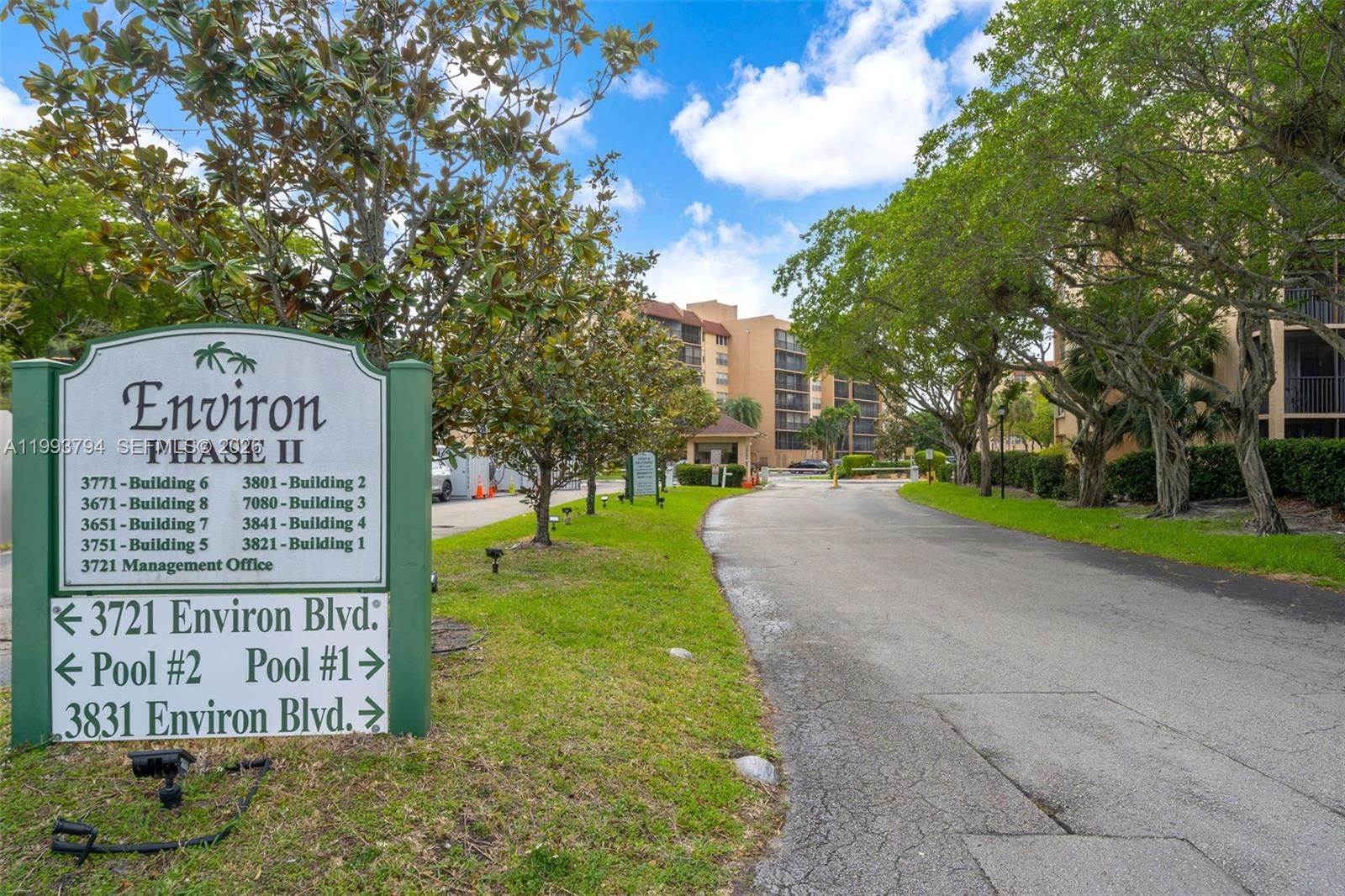 Real estate property located at 3801 Environ Blvd #116, Broward, Condominium 2 Of Environ, Lauderhill, FL