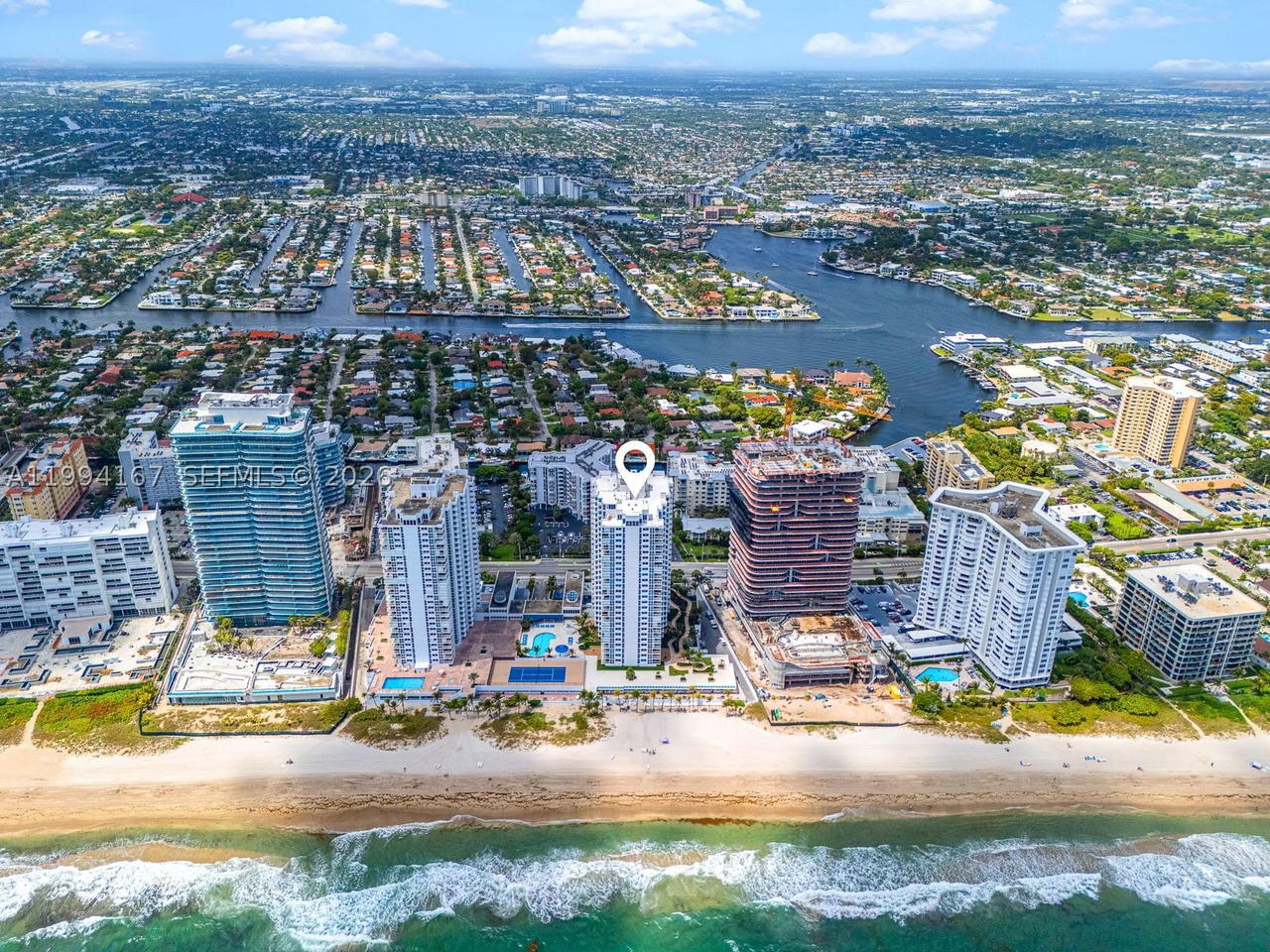 Real estate property located at 1360 Ocean Blvd #1605, Broward, Renaissance Of Pompano Be, Pompano Beach, FL
