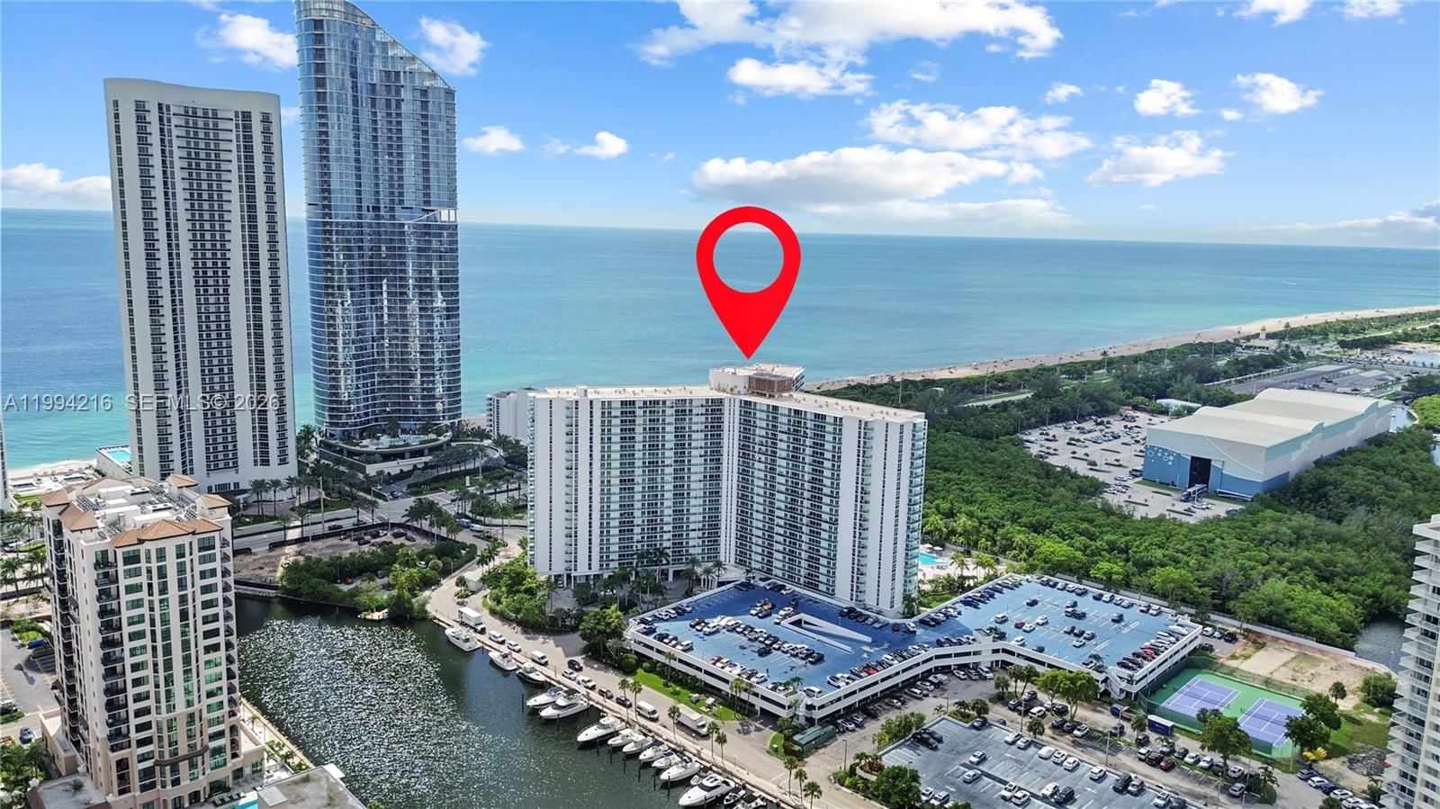 Real estate property located at 100 Bayview Dr #507, Miami-dade, Arlen House East Condo, Sunny Isles Beach, FL
