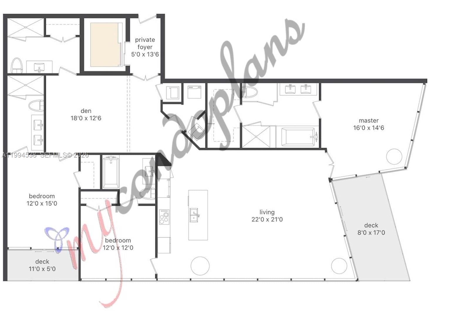 Real estate property located at , Miami-dade, Biscayne Beach Condo, Miami, FL