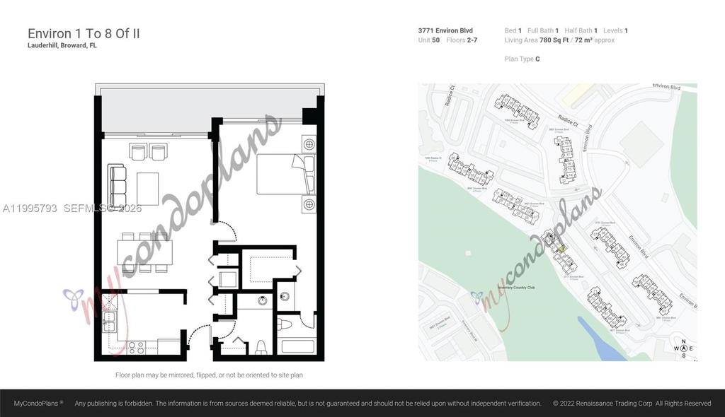 Real estate property located at 3771 Environ Blvd #650, Broward, Condominium 6 Of Environ, Lauderhill, FL