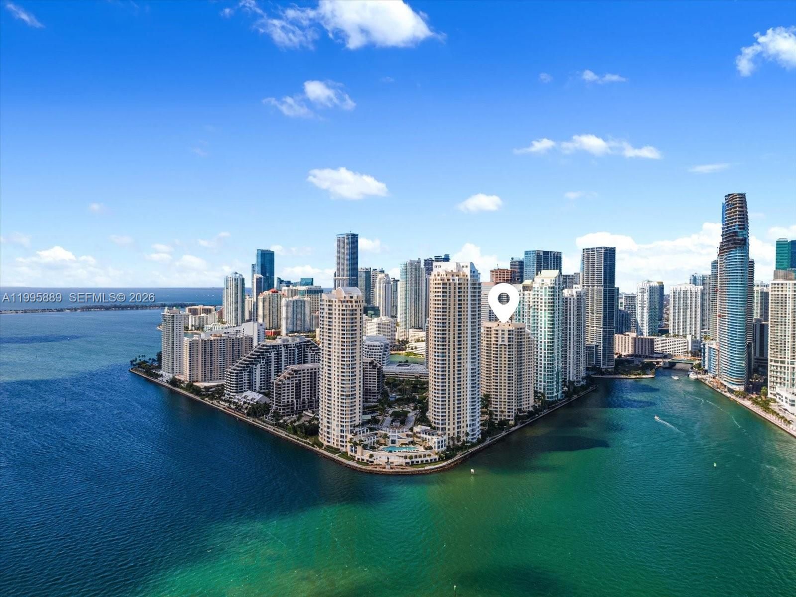 Real estate property located at 888 Brickell Key Dr #2201, Miami-dade, One Tequesta Point Condo, Miami, FL