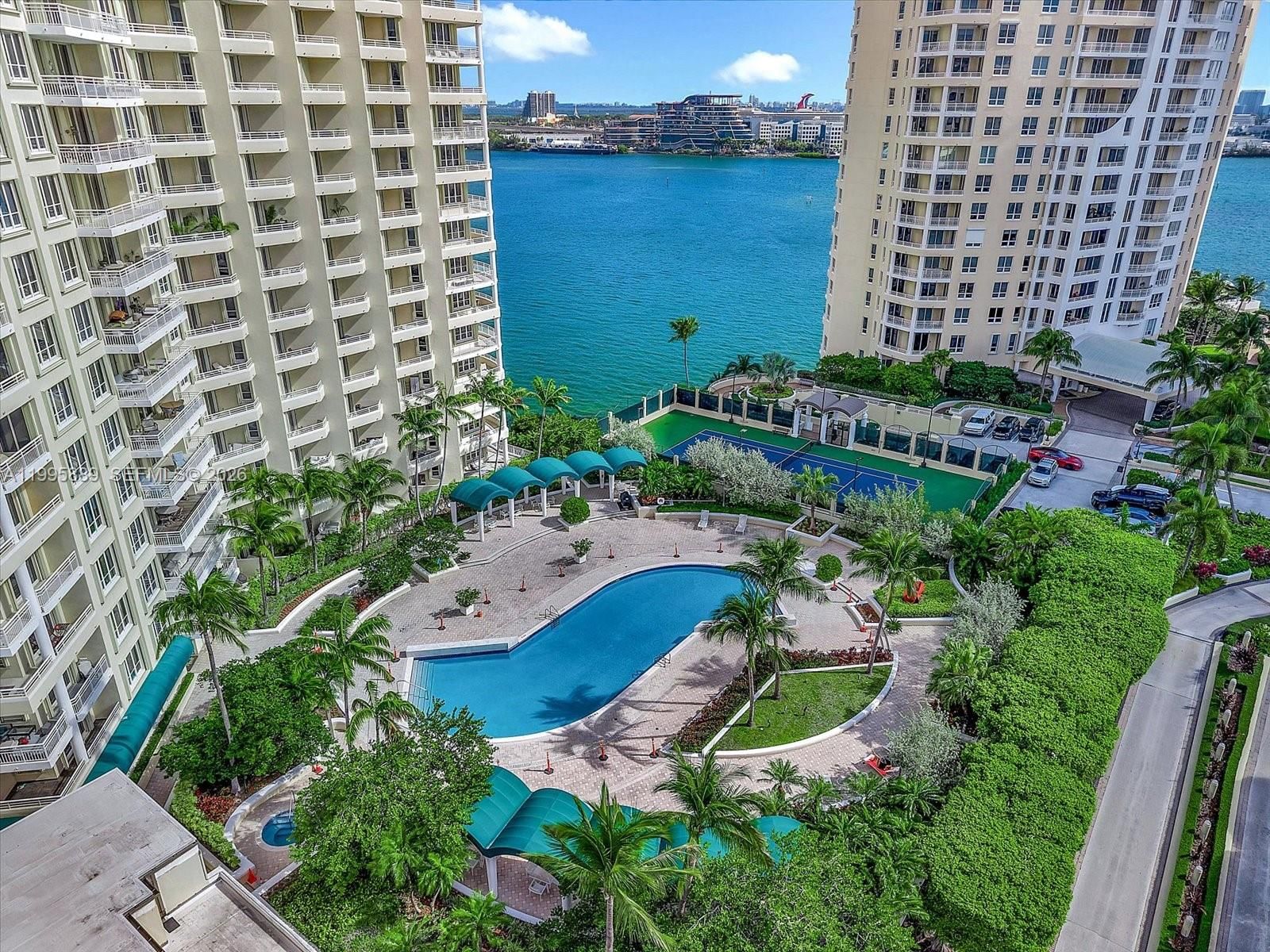 Real estate property located at 888 Brickell Key Dr #2201, Miami-dade, One Tequesta Point Condo, Miami, FL