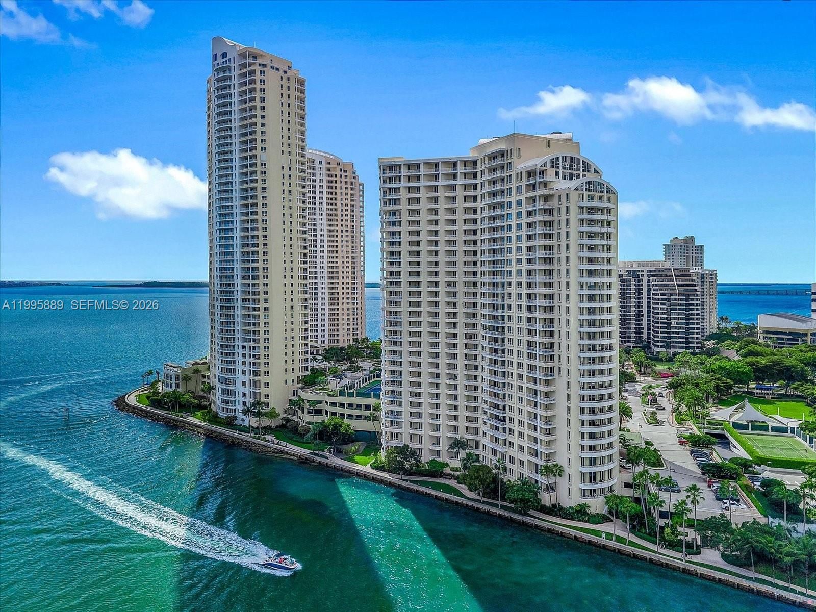 Real estate property located at 888 Brickell Key Dr #2201, Miami-dade, One Tequesta Point Condo, Miami, FL