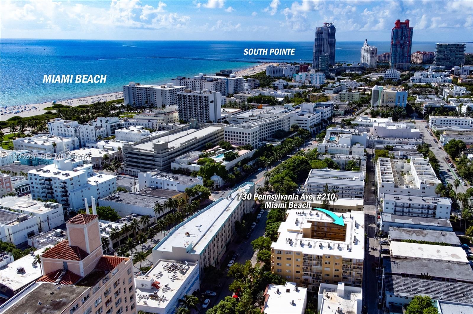 Real estate property located at 730 Pennsylvania Ave #210, Miami-dade, Penn Terrace Towers Condo, Miami Beach, FL