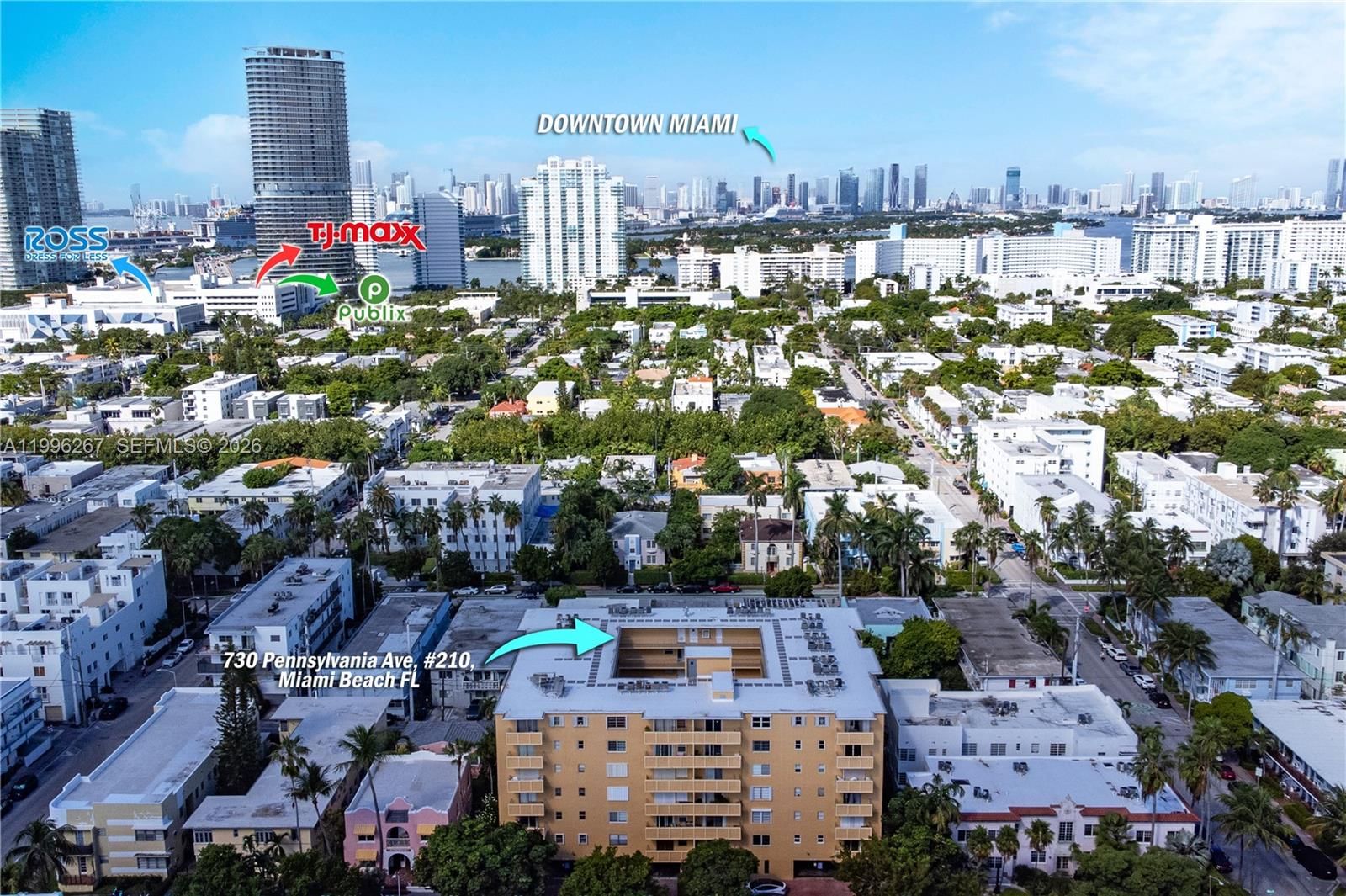 Real estate property located at 730 Pennsylvania Ave #210, Miami-dade, Penn Terrace Towers Condo, Miami Beach, FL
