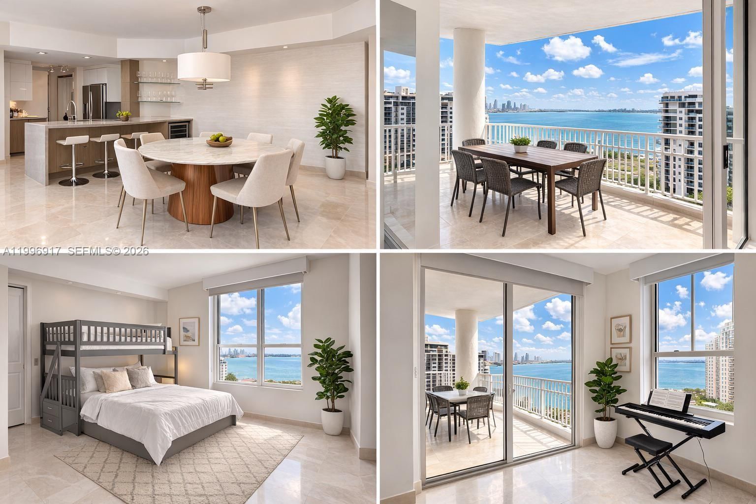 Real estate property located at 701 Brickell Key Blvd #1611, Miami-dade, Courvoisier Courts Condo, Miami, FL