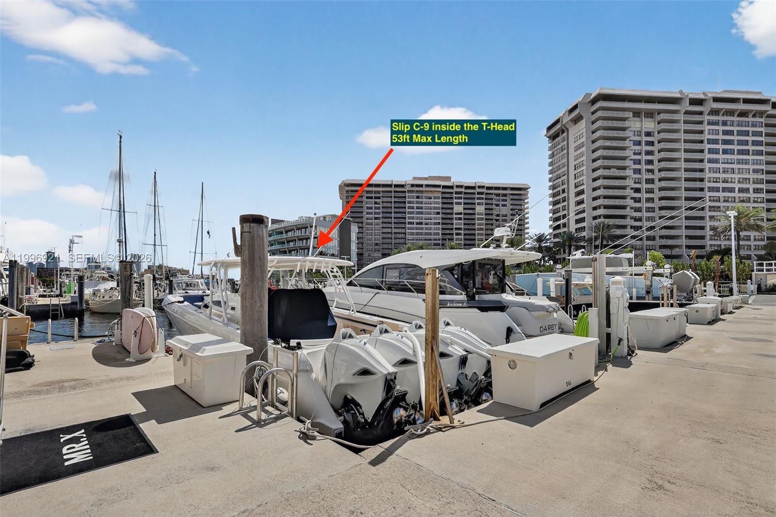 Real estate property located at 4 Grove Isle Dr. #C-9, Miami-dade, Grove Isle Marina, Miami, FL