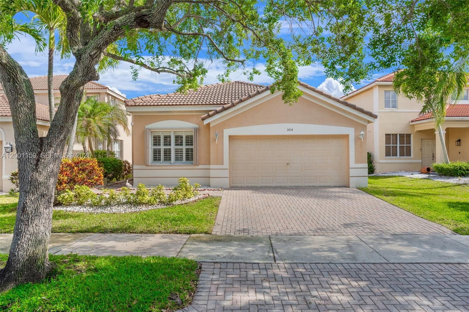 Real estate property located at 1414 Banyan Way, Broward, Sector 2-parcels 1 2 3 4, Weston, FL