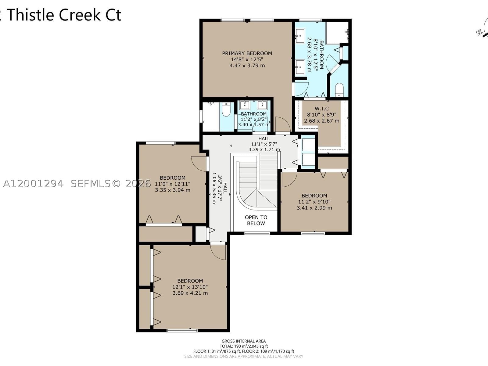 Real estate property located at 1042 Thistle Creek Ct, Broward, Sector 3 - Parcels C D E, Weston, FL