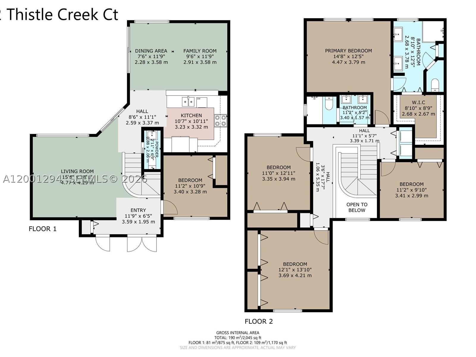 Real estate property located at 1042 Thistle Creek Ct, Broward, Sector 3 - Parcels C D E, Weston, FL