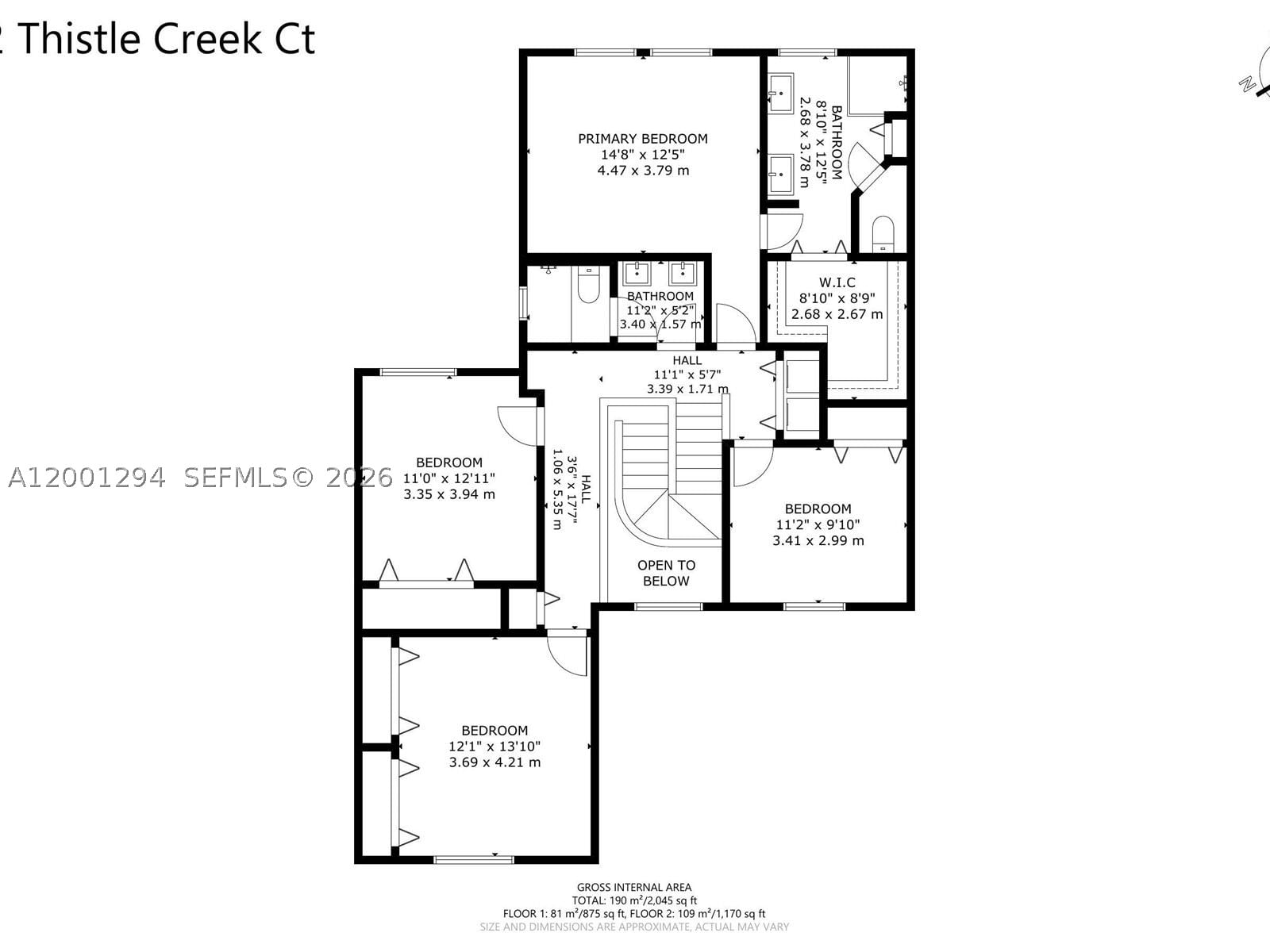 Real estate property located at 1042 Thistle Creek Ct, Broward, Sector 3 - Parcels C D E, Weston, FL